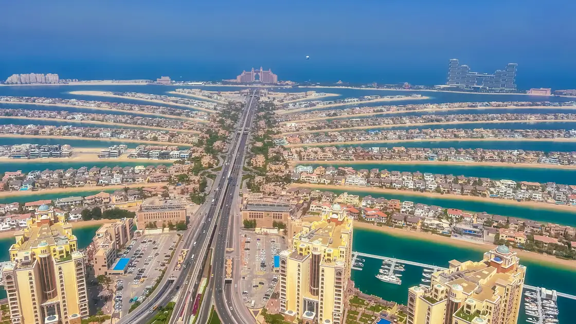Palm Jumeirah from above