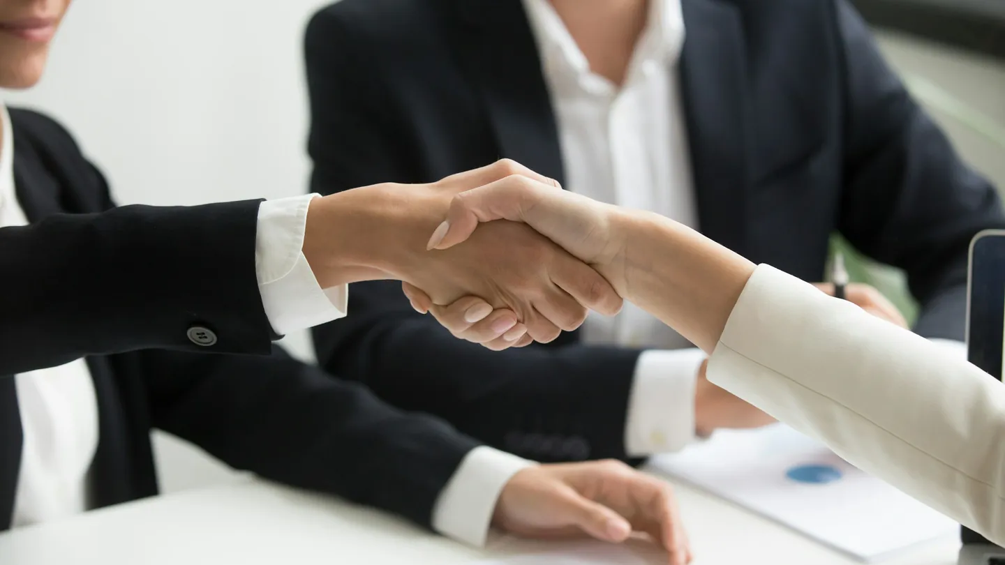 Handshake after a negotiation